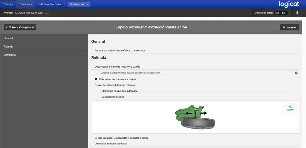Haynespro Espejo retrovisor: extracción/instalación