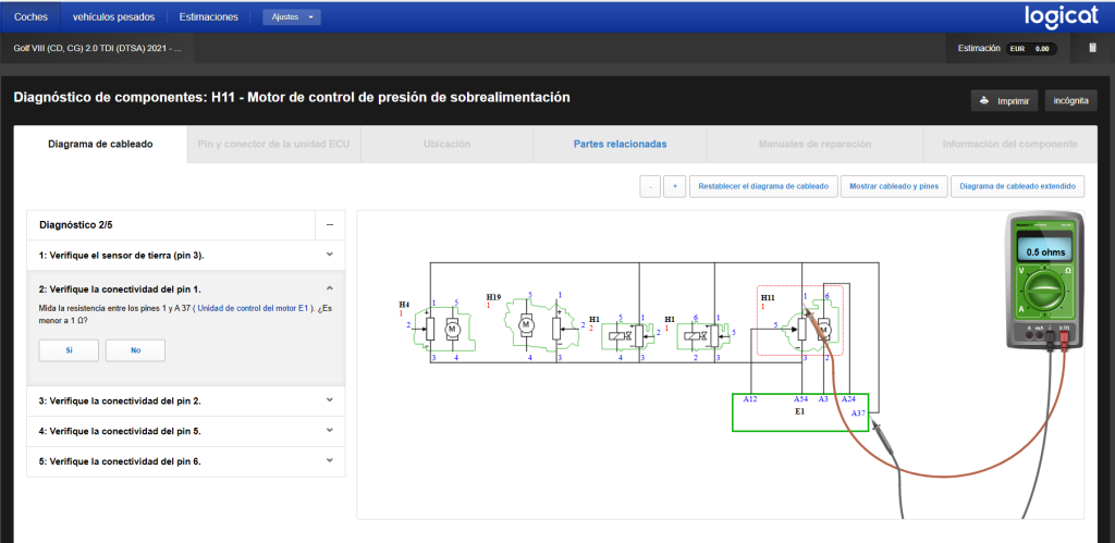 Diagnóstico guiado del turbo con HaynesPro