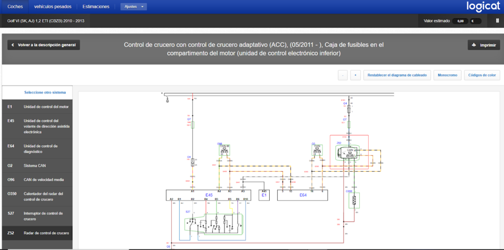 Caso de estudio HaynesPro: Volkswagen Golf 7 – Radar ACC