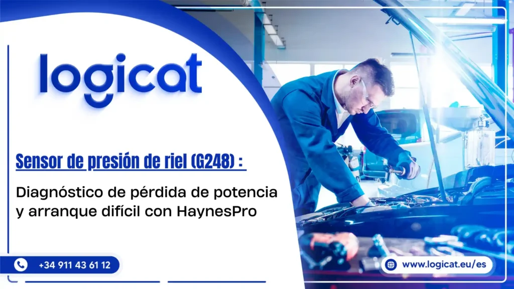 Sensor de presión de riel (G248): Diagnóstico de pérdida de potencia y arranque difícil con HaynesPro
