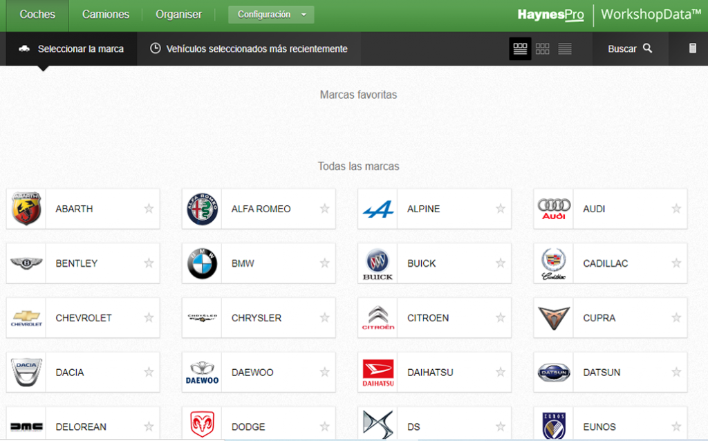 Haynespro pack complet de l’application WorkshopData
